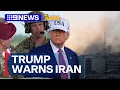 Download Lagu Trump convenes situation room as Middle East conflict escalates | 9 News Australia