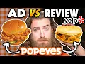 Restaurant Ad vs Yelp Review Taste Test