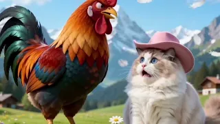 Rooster Provokes Kitten, Coop Gets Blown Up