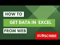 Excel How to Import External Data into Excel Import data from the Web to Excel 2023