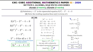 Exponential Equation (2026-2a-Add Maths P2s)