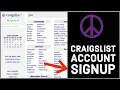 How to Sign up and Create a New Account on Craigslist 2024
