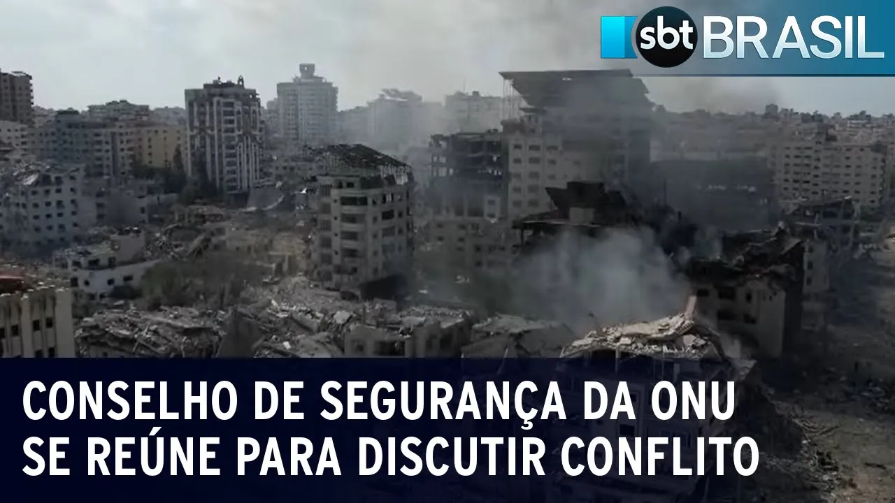 Conselho de Segurança da ONU se reúne para discutir conflito | SBT Brasil (16/10/23)