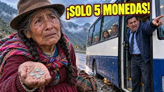 🚌 El Conductor Bajó a una Anciana por no Tener Dinero… Horas Después Necesitó que Ella lo Salvara