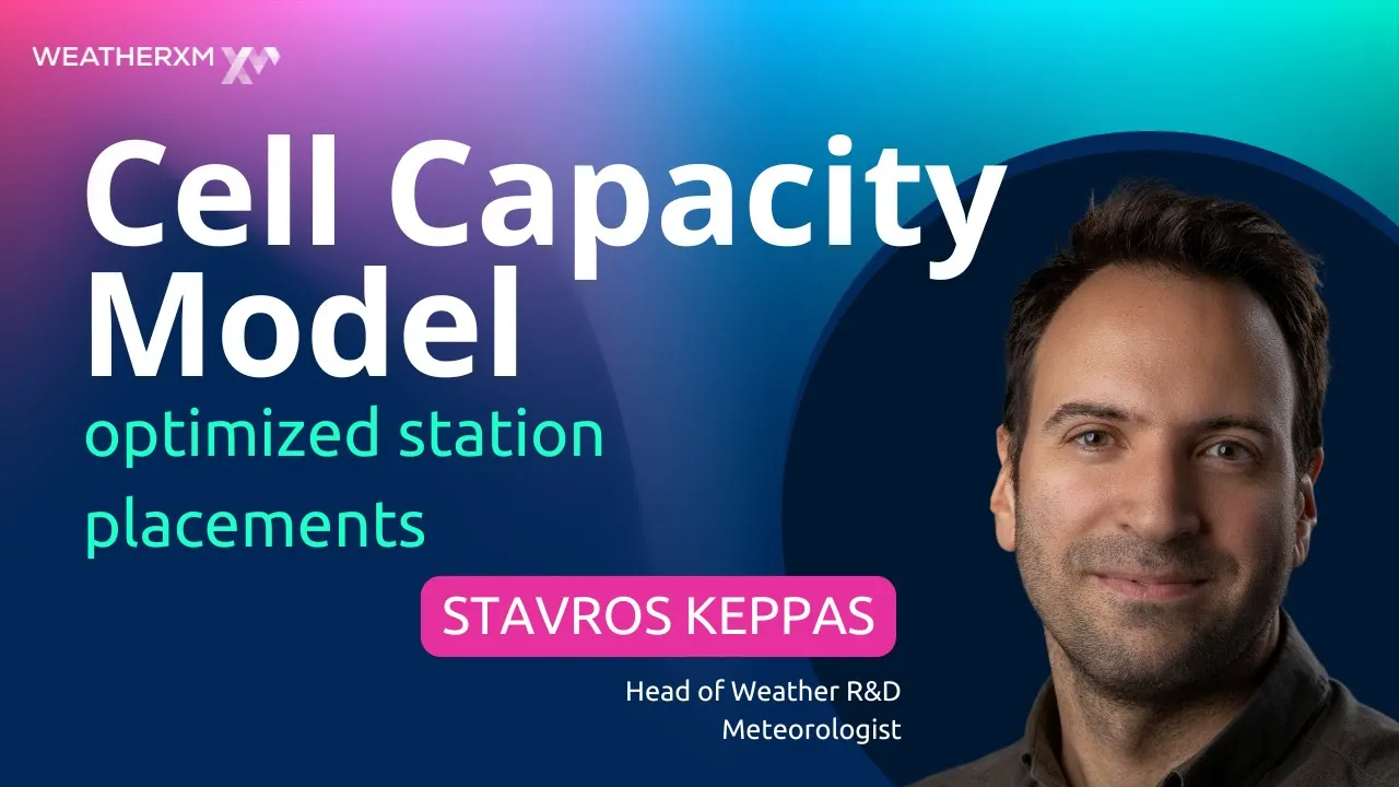 How to Optimize Weather Station Deployments? Cell Capacity Model w/ Stavros