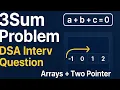 3 Sum Problem Explained DSA Interview Question Arrays Two Pointer Approach C Java Python
