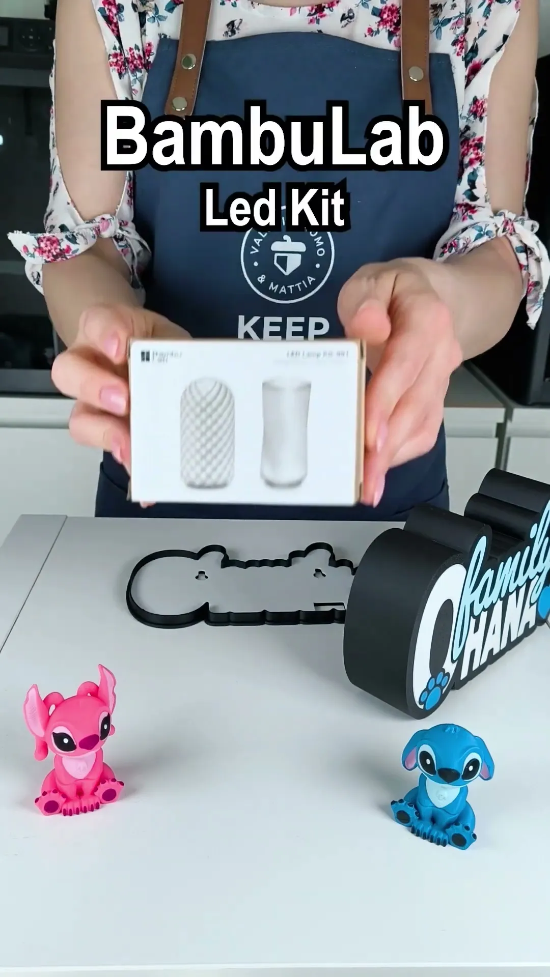 Stitch Ohana Lightbox & Desk Frame - LED Lamp Kit
