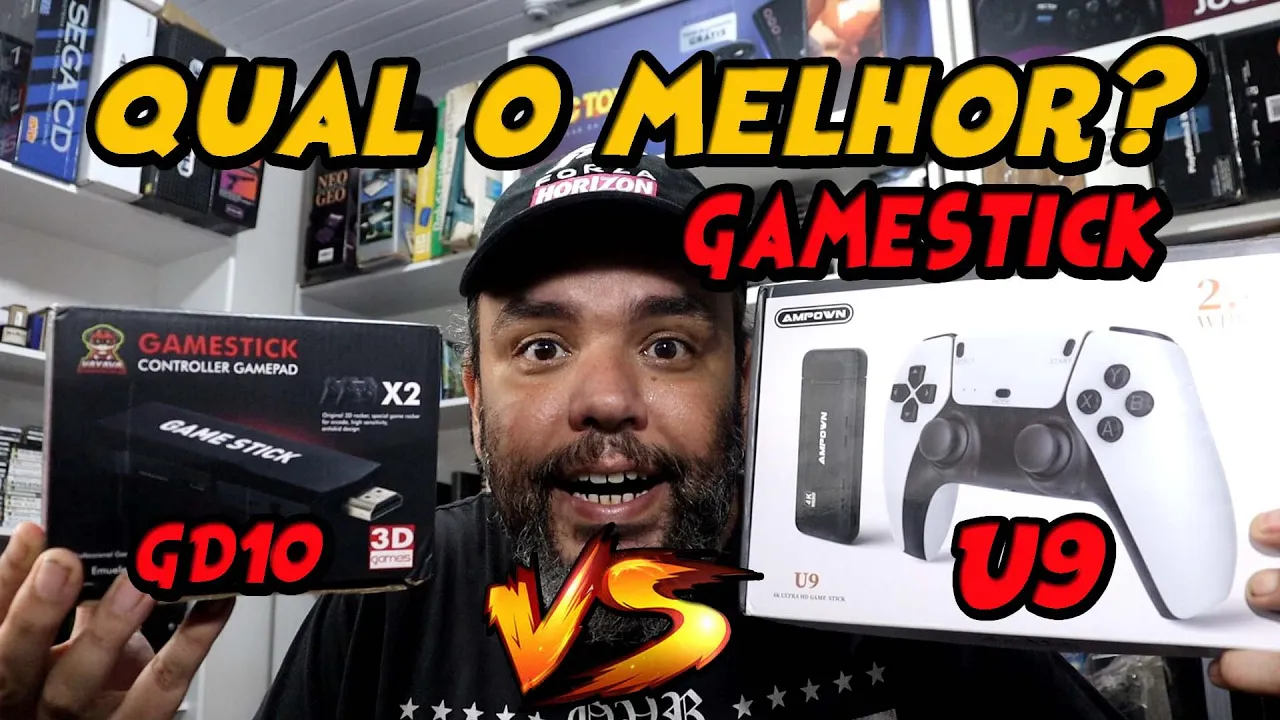 Qual o melhor GAME STICK ? GD10 AMPOWN VAYAVA ou U9?  comparativo desses Jogos Retro do ALI Express