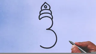 How to Draw Ganesh Ji from Number 3 | Simple Drawing Trick