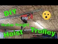 Harbor Freight Pittsburgh 1300lb Hoist Install Unistrut and Trolley