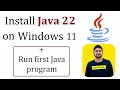 How to Install Java JDK 22 on Windows 11