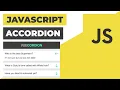Accordion in Vanilla Javascript