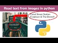 read text from images in python pytesseract