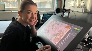 Rysujemy razem projekt apaszki  na tablecie ASMR cz 4