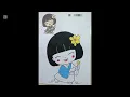 Cute Japanese Girl Coloring Page Kawaii Coloring Book