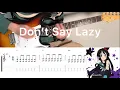 Lagu K-ON! - Don’t Say Lazy (guitar cover with tabs \u0026 chords)
