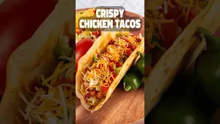 Crispy Chicken Tacos | Easy Chicken Taco Recipe 🌮🔥