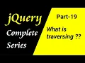 jQuery tutorial for beginners in Hindi What is Traversing Part-19 CSEtutorials