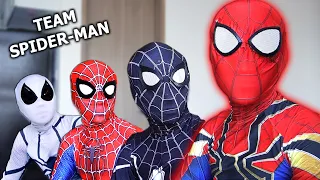 Download TEAM SPIDER-MAN vs BAD GUY TEAM | NEW GUY Is GOOD HERO  ( Live Action ) MP3