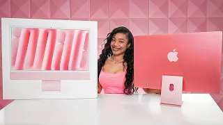 PINK IMAC UNBOXING Buying My DREAM Computer