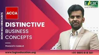 distinctive business concepts prasanth sankar acca logic school of management