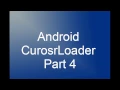 Android CursorLoader Part 4