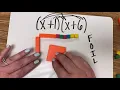 Math Tip Using Algebra tiles to multiply binomials
