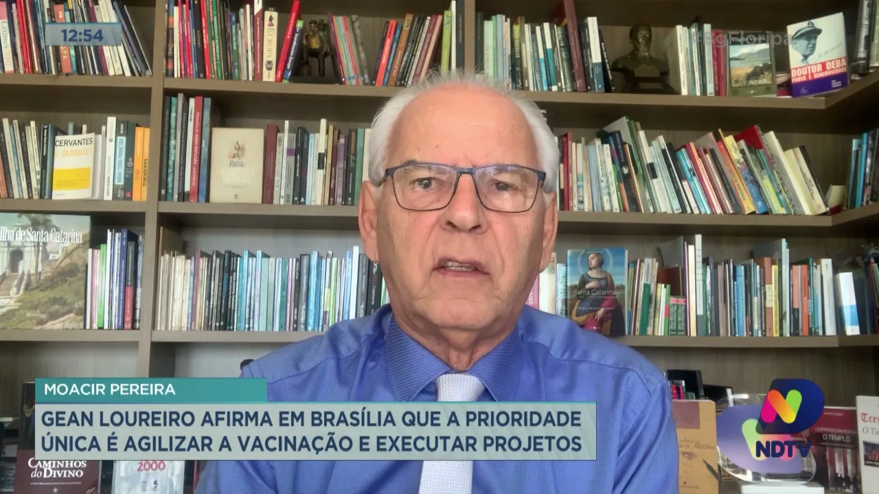Moacir Pereira comenta sobre a prioridade de Gean Loureiro em agilizar a vacinação