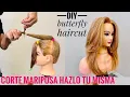 Download Lagu Corte Mariposa  -  DIY Butterfly Haircut