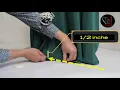 Long Dress Hemming measurement by wwwHemMeUp com