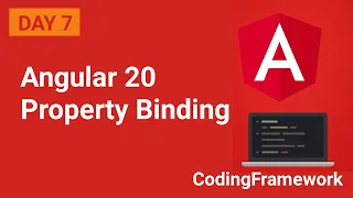 Angular 20 Tutorial Day 7 Property Binding Explained with Examples