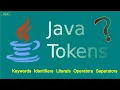 9th of java Tokens in Java 5 different types of tokens