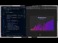 ASMR Programming Colorful Bubble Sort with JavaScript No Talking