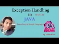 Exception Handling in JAVA Hindi PART-1