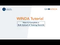 How to Complete a Bulk Upload in WINDA