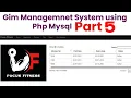 Gym Management System using Php Mysql Part 5