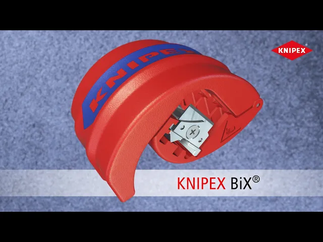 BiX pipe cutting tool, Ø20-50mm, red handle, 72mm, Knipex - K902210BK