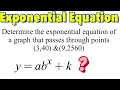How to Write Exponential Equation of the Form y ab x Given Two Points Part 3 - Using Logarithms