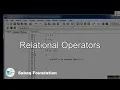 Relational operators Computer Science Lecture Sabaq pk