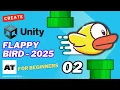 Unity mobile game development 2025 Making Flappy Bird Tutorial series for beginners - Part 2