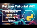 - Else Block In Exception Handling In Python In Hindi Python Tutorial In Hindi