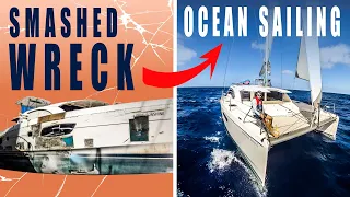 Would you sail THIS across an OCEAN? | Sunk by a Hurricane – Sailing Florence Ep.200