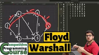 Floyd Warshall Algorithm All Pair Shortest Path Tutorial with Code CP Course EP 83