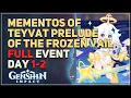 Download Lagu Mementos of Teyvat Prelude of the Frozen Vail Full Event Day 1-2 Genshin Impact