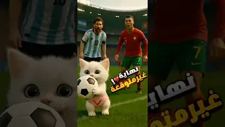 القط مياو سرق الكورة من كريستيانو وميسي النهاية صادمة Cat Shortvideo Ai Funny 