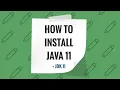 How to install JDK 11 Java 11 on Windows 10
