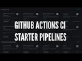 How to start a CI pipeline with Actions