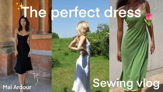 Sewing THE PERFECT DRESS mai ardour sewing vlog