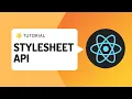 Tutorial StyleSheet API React Native stylesheet tutorial React Native stylesheet props