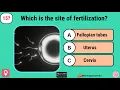 Quiz on Female Reproductive System 25 Multiple Choice Questions and answers